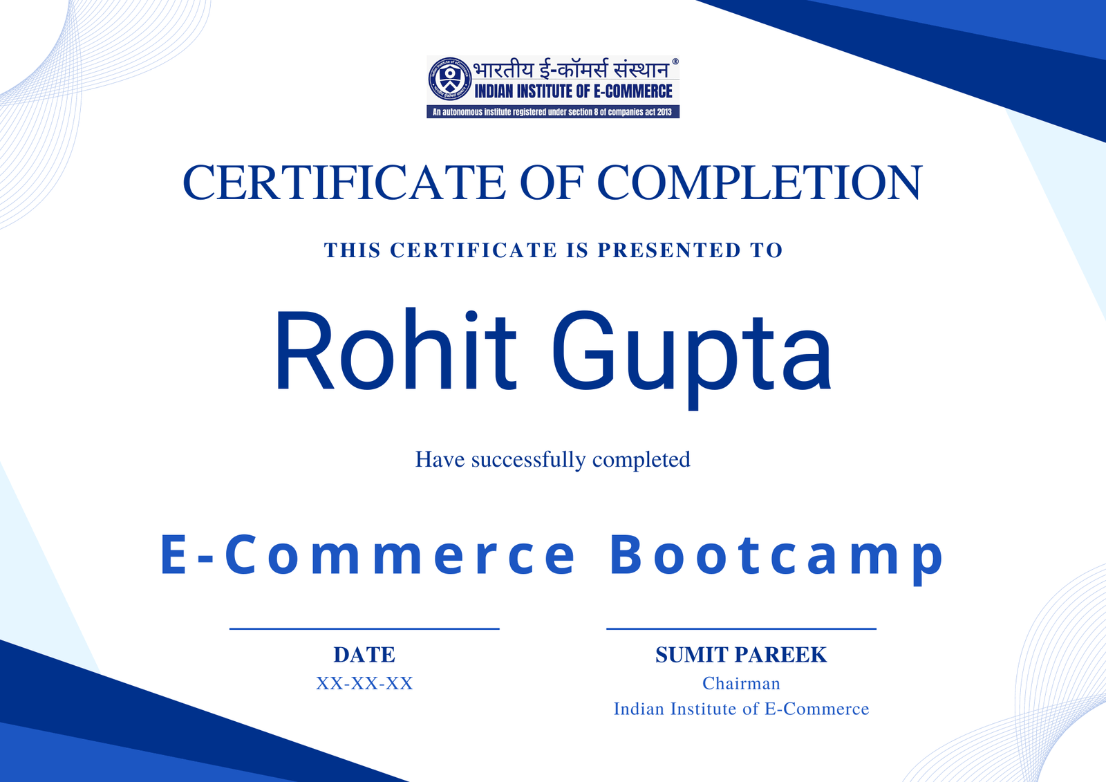 PGP Certificate - IIEC
